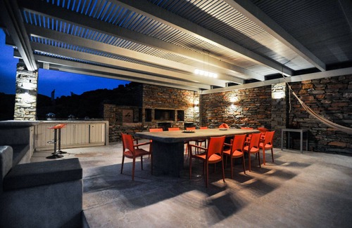 Vourkari Villa | Colorful family summer house, large infinity swimming pool&soothing sunset views