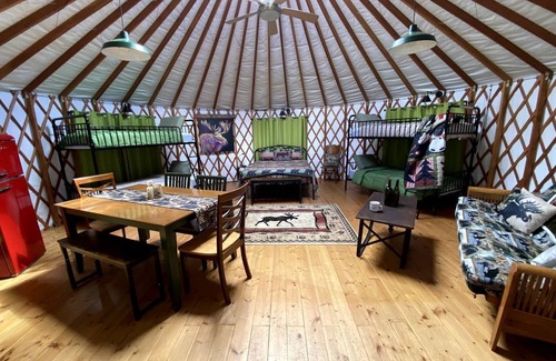 South Hartford House | Colorful Upstate New York Yurt Rental on a Farm