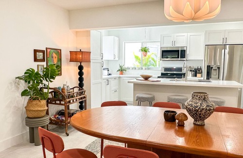 Pompano Beach House | colorfully designed 4 bedroom home with pool