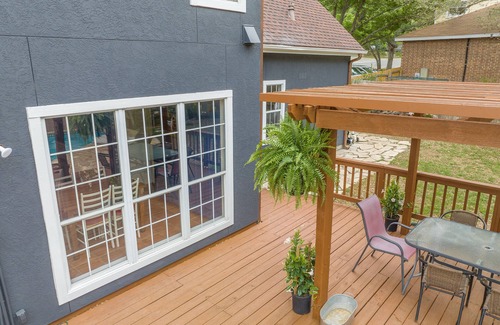 Castroville House | Come enjoy our peaceful house oasis that features a backyard patio with a pool!