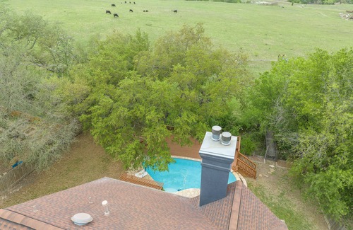 Castroville House | Come enjoy our peaceful house oasis that features a backyard patio with a pool!