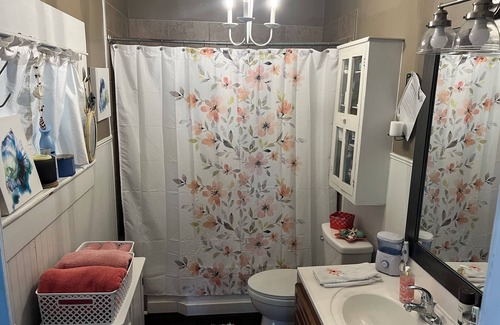 Chanute House | Come stay in this unique peacful cabin, tucked away in our large yard.