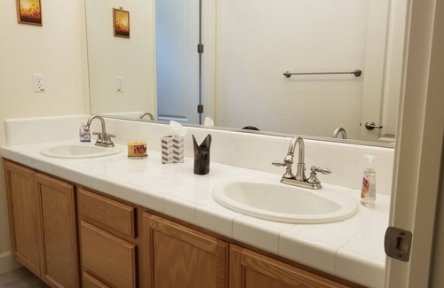 Nut Tree House | Comfort and style Full size bedroom.