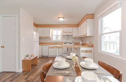 Lowell Apartment | Comfort Oasis with Private Garage. Steps from UMass Lowell & 35 min from Boston