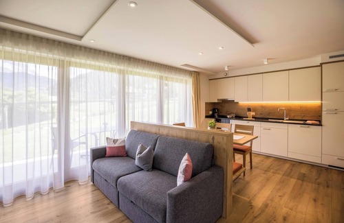 San Martino in Badia Apartment | Comfortable Apartment "Chalet Morin" with Mountain View, Wi-Fi & Garden