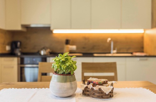 San Martino in Badia Apartment | Comfortable Apartment "Chalet Morin" with Mountain View, Wi-Fi & Garden