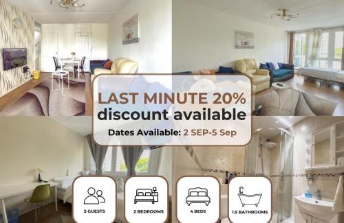 Westbourne Apartment | Comfortable 2BR London Stay 4 Beds Sleeps 5