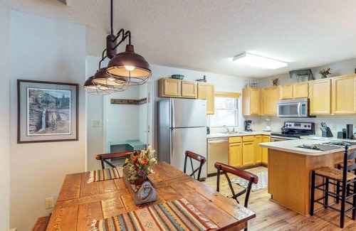 Big Horn Condo | Comfortable Big Sky condo with deck, W/D & WiFi - across the street from lift