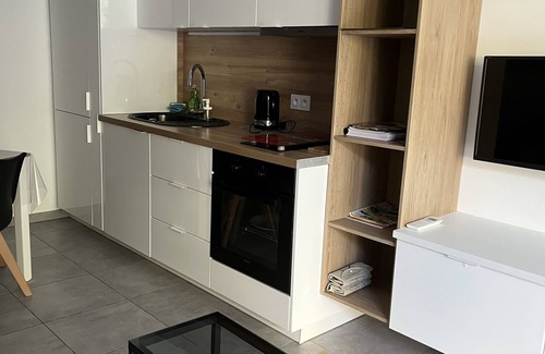 Cargese Apartment | Comfortable ground floor apartment with covered terrace and wooden terrace