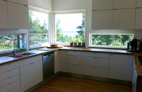 Tyreso House | Comfortable living in modern seaview house with rooftop terrace
