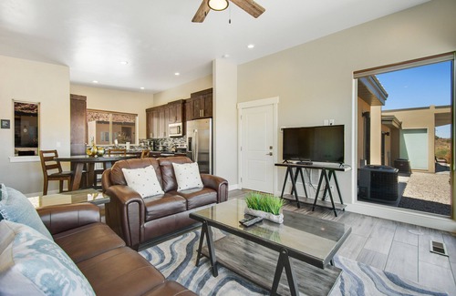 Moab South Valley House | Comfortable Moab condo with patio and views - close to Arches and downtown