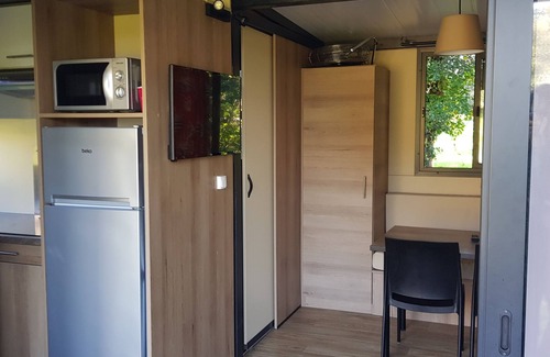 Bastelicaccia House | Comfortable mobile home on a green, peaceful plot, near the river .