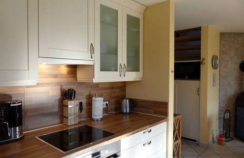 Puddemin House | Comfortable thatched house Eibe 1 Sauna Fireplace Wallbox - DHH Eibe 1