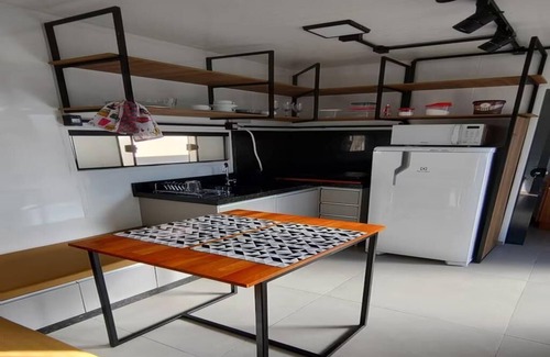 Pinheirinho Apartment | Complete 18 m² studio in a container with thermal insulation, excellent location