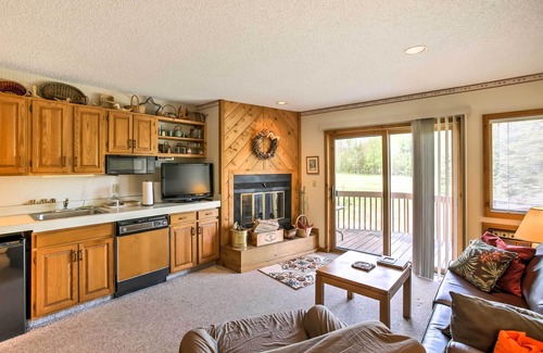 Mancelona Condo | Condo on First Green w/Deck at Schuss Mountain!