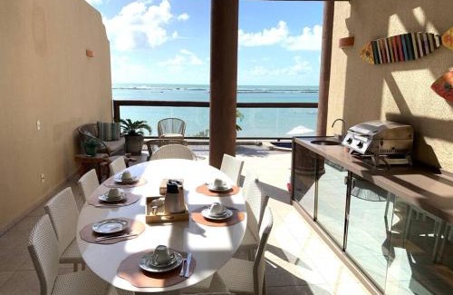 Barra de Sao Miguel Apartment | Condomínio Barra Bali apartamento térreo de frente para mar
