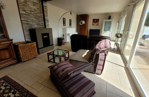 Buzy Villa | Contemporary architecture by Lourdes, view of the Pyrenees, garden, spa, hammam