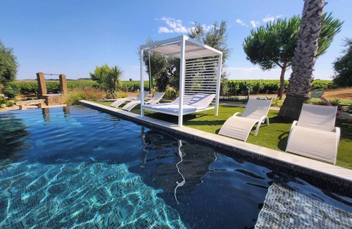 Servian Villa | Contemporary wine estate villa with infinity pool