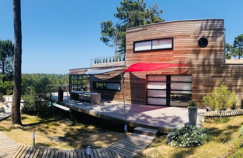 Lege-Cap-Ferret Villa | CONTEMPORARY WOODEN VILLA QUIET HEATED POOL