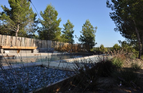 Lambesc House | Contemporary wooden villa garden swimming pool terrace nearby. Aix en Provence
