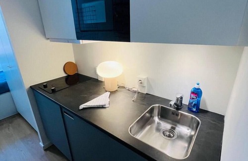 København NV Apartment | Copenhagen Studio with Double Bed and Kitchen 3