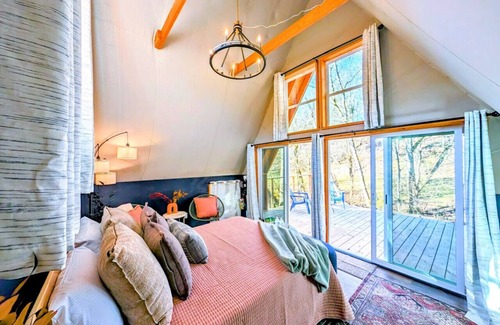 Newport Other | Copper Tiny A Frame on Glamping Goat Farm Sleeps up to 4