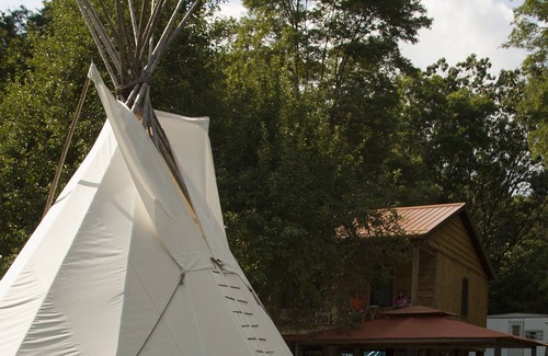Kennerdell RV Rental | Copperhead Retreat - entire campground -2 tipis, 1 wolf pup trailer, 1 tent site