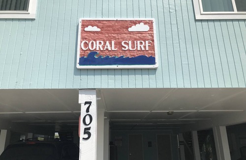 Carolina Beach Condo | CORAL SURF C-1 CONDO OCEANFRONT WITH 2 BR AND 2 BTH. PRIVATE 240V EV CHARGER