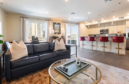 Central Business District Apartment | Corner Downtown Penthouse Private Terrace Walk to Superdome Parades French Quarter