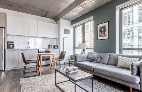 MIT Apartment | Corner Kendall Sq 1BR w/Office Nook, Gym near MIT by Blueground