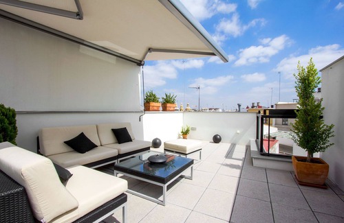 San Bartolome Apartment | Corral del Rey Terraza Sevilla Duplex, chillout terrace