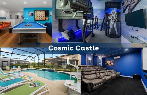 Loughman Villa | Cosmic Villa with Space Theme BR, Theater & Game Loft