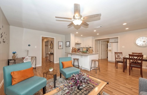 Spring Shadows House | Costa Fortune: Spring Branch 3BR | 2 King Beds | Covered Patio & Workspace