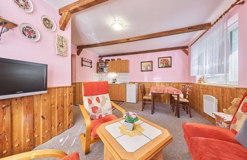 Starkov Villa | Cosy apartment in villa for 18 guests with pool, WIFI, TV, patio, pets allowed and parking