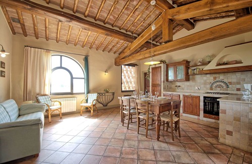 San Pietro in Bossolo Apartment | Cosy apartment with A/C, pool, WIFI, panoramic view and parking, close to Greve In Chianti
