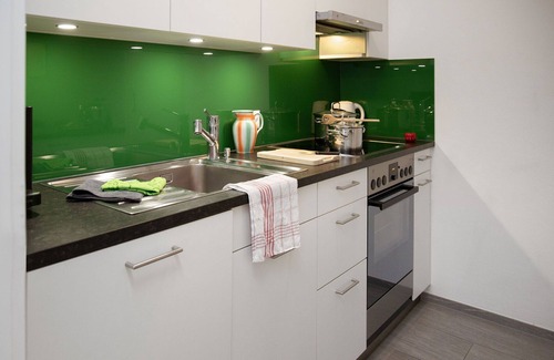 Falera Apartment | Cosy apartment for 5 people with WIFI, pool, TV, balcony and panoramic view
