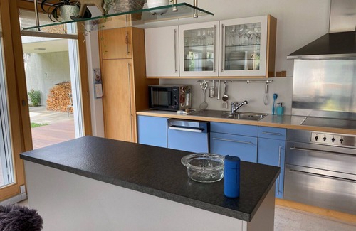 Sumvitg Apartment | Cosy apartment for 6 guests with WIFI, TV, patio, panoramic view and parking
