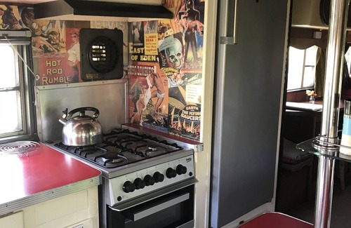 West Buckland House | Cosy vintage American caravan
