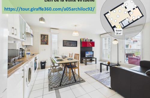 Gennevilliers Apartment | CosyHome in Paris, gare et terrasse