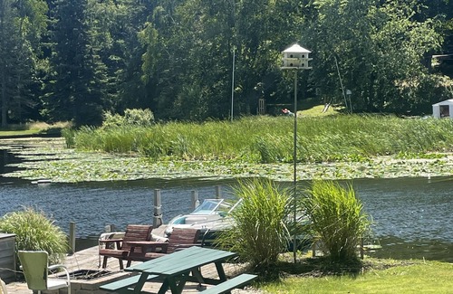 Ludington Cottage | Cottage 5 has a very Hamlin lake cottage feel. More private setting.