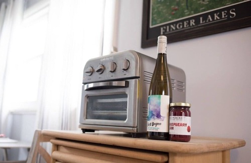 Geneva Apartment | Cottage at Cast Away Kayaks Fire Pit & Game Room