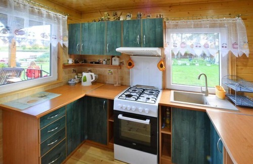 Malechowo House | Cottage by Lake Ostrowieckie with Private Beach