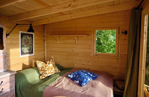 Dargun Cabin | Cottage can be used all year round with fireplace & sauna