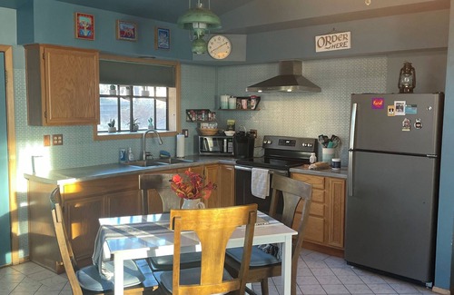 Flagstaff House | Cottage with a stone fire pit and pet friendly!