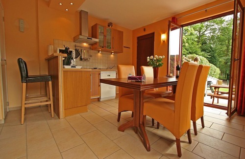 Aywaille House | Cottage with a terrace and a view of the valley.