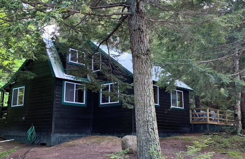 Cherryfield Cottage | Cottage with Private Beach! Views of Lake, Mountains and Sunset! Near Acadia NP!