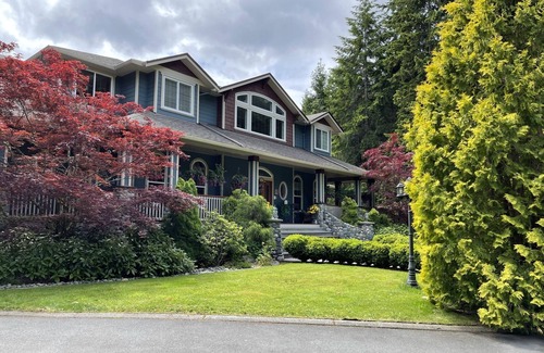 Shawnigan Lake House | Country Estate on acreage with swimming pool, hot tub, creek and trails.