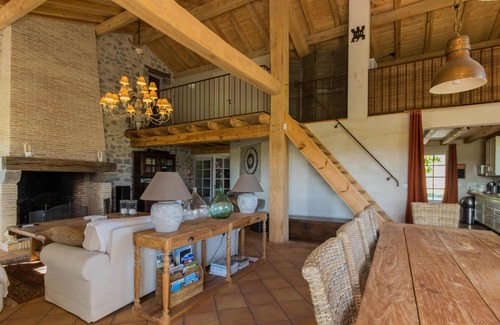 Fargues-sur-Ourbise House | Country house with pool among sunflowers