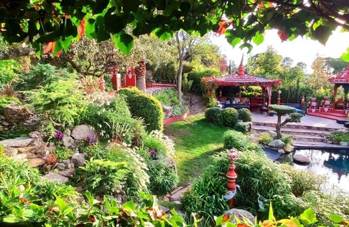 Santa Cruz del Retamar House | Country House 'Maravilloso Jardin Oriental' with Mountain View, Wi-Fi and Air Conditioning