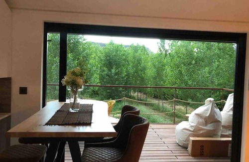 Casas Altas House | Country House 'Vagón Orient Express' with Mountain View, Private Garden and Air Conditioning